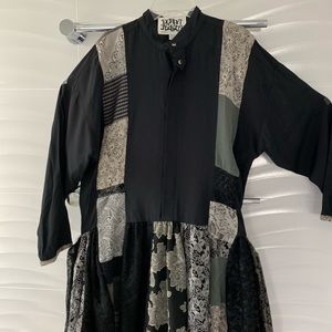 Vintage 80’s Drop Waist patchwork dress